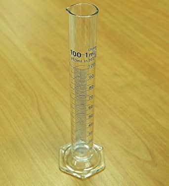 Euvoym Cilindro Graduato 100ml - Misuratore Liquidi Da Laboratorio, Plastica PP - Foto 2