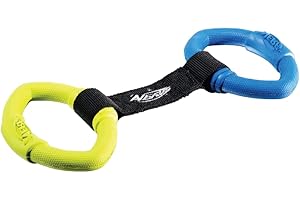 Nerf Dog Juguete para Perros con 2 Anillos, 2 Anillos, Juguete de Dibujo para Perros, Multicolor