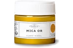 MY COSMETIK - Mica or - Pigment minéral - 10 g - en pot cristal