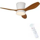 Tavan Vantilat&ouml;r&uuml; LED Avize Armat&uuml;r 45W 54CM 3 Kanatlı Sessiz DC Motor Uzaktan Kumandalı 3 Kademeli Fan Zamanlayıcı Gece Lamb