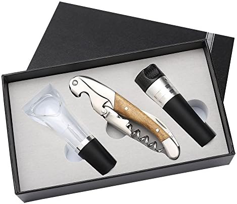 Corkscrew Professional Grade Natural Rosewood All-in-one Corkscrew,MOBOREST Bottle Opener and Foil Cutter, the Favoured Choice of Sommeliers, Waiters and Bartenders Around the World(3 in 1)