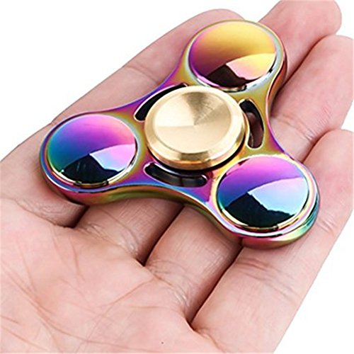 Ruiying Hand Spinner, Fidget Spielzeug Spinner Toy Finger Hand,Aluminium Legierung-Kugellager– Hochgeschwindigkeit 3-9 Minute Spins –Hochwertiges Beständiges Metall– Stresslöser Stress reduzierer Angstzustand ADD ADHS Konzentration Faulenzen Zeitvertreib - 2