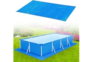 Bestine Schwimmbecken Matte Pool Grundtuch Bodenmatte Pool, Rechteckiger Faltbarer Teppichboden aus Polyester quadratische Boden-Poolmatte, Bodenfolien für Pools für Verschiedene aufblasbare Pools