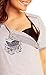 Happy Mama Women's Maternity Nursing Breastfeeding Nightdress Shirt Gown. 386p (Grey, 12)