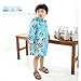 BLUE Monkey Toddler Rain Day Outerwear Baby Rain Jacket Infant Raincoat S