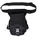Produktbild Bein Tasche, sicai Wasserdicht Airsoft Tactical Drop Leg Panel Utility Pouch Tasche Typ B Cross Over Bein Rig, Schwarz