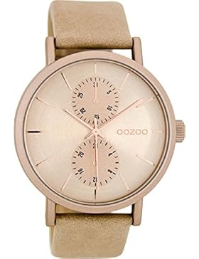 Oozoo Damenuhr mit Lederband 42 MM Sand/Sand C8687
