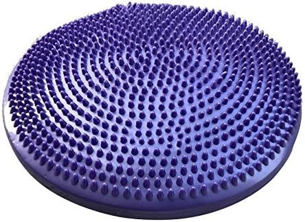 LOERO Balance Cushion Air Stability Wobble with Free Pump 33cm Extra Thick Core Disc KIDS Wiggle Seat Relieving Back Pain For Yoga Men and Women , purple