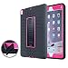 Produktbild iPad Pro 10.5 Fall, nokea [New] [Reifen] 3 in 1 Heavy Duty Silikon und Kunststoff Rugged Schutz Fall mit Built in Kickstand für Apple iPad Pro 26,7 cm 2017 Release Tablet, Schwarz Rose