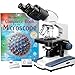 2000X Lab LED Binocular Microscope with 3D Stage + Book & Pre-Cleaned Slide Set RS.31297.00