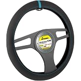 Automix Alcantara Direksiyon Kılıfı - Mavi Şeritli