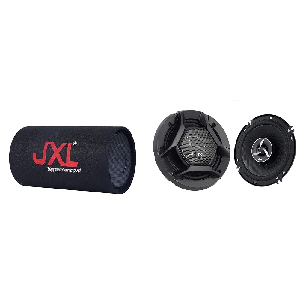 JXL 1280 12 Inch Active Bass Tube Subwoofer with Imported Amplifier 6500W (Black/Round)