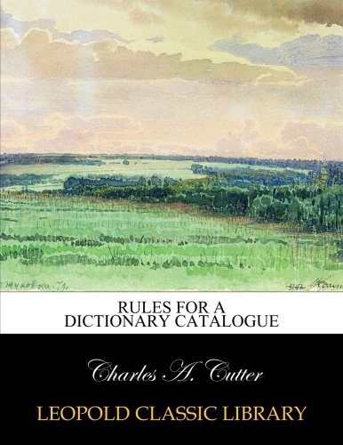 Rules for a dictionary catalogue