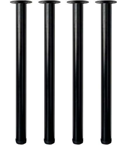 Juego 4 Patas De Acero Cromado Regulables WilTec - Altura 60-1100 Mm, Para Mesas DIY