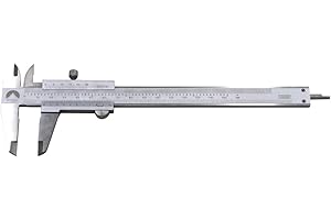 Oudtinz Professional Caliper Vernier Caliper Stainless Steel Hardened Chromeplated Inch/Metric 0-6"/150mmx0.001"/0.02mm