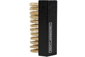Liquiproof Labs Premium Black Hog Hair Brush for Shoes, Footwear and Fashion Items. Gentle Enough for Suede and Nubuck, 9.5cm
