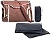 Wallaboo Nappy Changing Bag, Stylish & Durable Faux Suede, Included Changing Pad, Bottle Case, Accessory Pouch, Chocolat