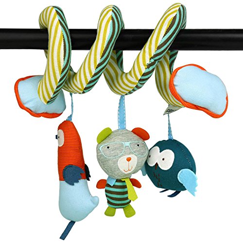 Peradix Babybett Anhänger Spielzeug Glocke hängen Krippe Bär Vögelchen Hühnchen Rassel Spielzeug