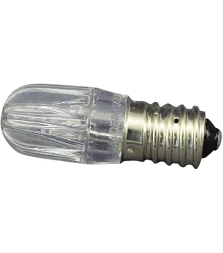 Lampadine LED E14 Votive 12V AC 0,2W 60 Lumen 3000K - Corpo Ottone E Diffusore PMMA