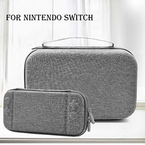 Preisvergleich Produktbild Tianya Schlanke EVA-Reisekoffer-Aufbewahrungstasche für Nintendo-Switch-Konsole Grau