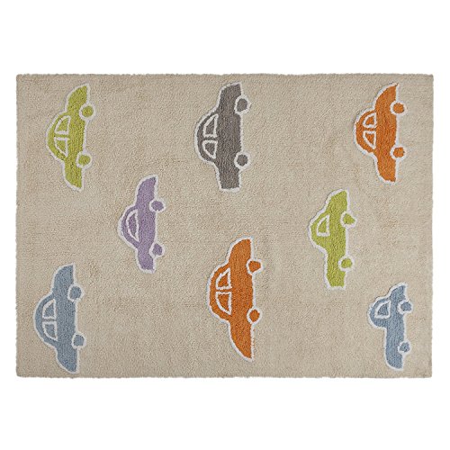 Lorena Canals Coches Washable Rug (Beige/Multicolour)