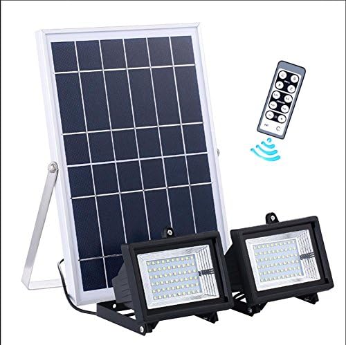 Outdoor Solar Flood Light Double Headlights 30LED IP55 Waterproof 12W Courtyard LED Home Wall Lamp,HMM