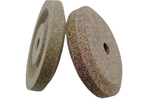 COFFEEE Coppia di smerigli (n. 2) - grana fine e grana grossa- affilatoio affila lama affettatrice compatibile con RGV, FAC, MISTRO, SIRMAN, CASADIO e altre. Misure ø 45 - h 8 - foro 6 mm.