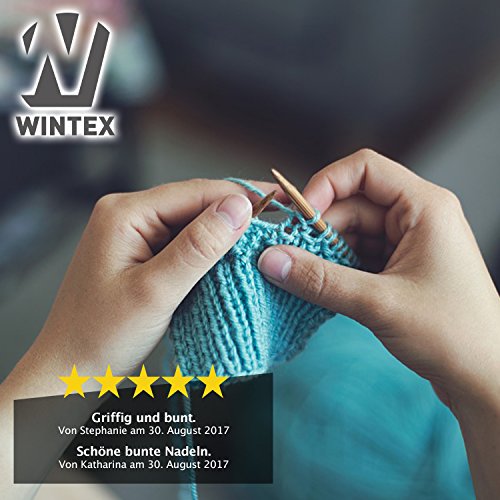 WINTEX 9 Häkelnadeln in verschiedenen Größen (bunt) | mit 2 Jahren Zufriedenheitsgarantie | Häkelnadelset, Stricknadeln - 5