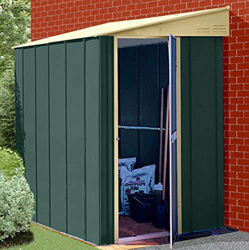 Emerald 8.37ft W x 5.68ft D Metal Garden Shed - Garden ...