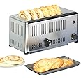 Zertylre Toast bun Heating Machine Scones Commercial Toaster 6 Slices Toaster Breakfast Machine Five Speed Adjustment-Six Slices of Toaster