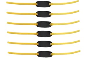 BFUZXY 6 Piezas Goma Tirachinas Profesional de Caza,Gomas Elasticas Tirachinas de Caza y Tiro,Esortera de Catapulta Látex de Gomas Flexible,Deportes Recreativos Accesorios Caza,Slingshot Elásticos Adecuados