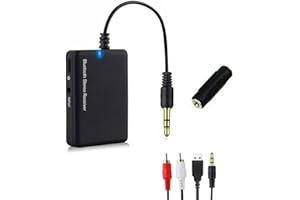 SOONHUA Odbiornik Bluetooth 4.0, bezprzewodowy odbiornik audio Bluetooth z gniazdem 3,5 mm, adapter Bluetooth stereo, adapter muzyczny do głośników, prezentów do samochodu, domowego systemu stereo