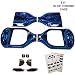 Produktbild 6,5 "Hoverboard Kunststoff Chrom und Design Shell - Swegway Shell 6,5 Zoll Rahmen 2 Rad Smart Balance Scooter Plastics (CHROM BLAU)