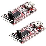 Yizhet 2X FTDI Adaptateur Convertisseur FT232RL USB à TTL Serial pour 3,3 V et 5 V pour Arduino Raspberry Pi