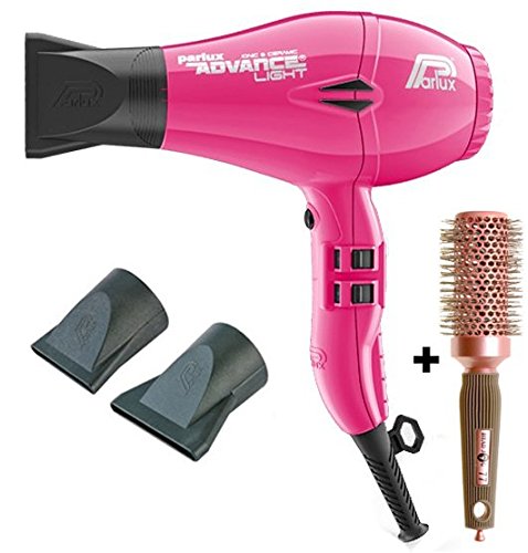 Parlux Advance Light Ionic and Ceramic Hair Dryer - Fuchsia Pink + Free Brush