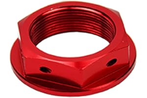 SCAR Steuerkopfmutter kompatibel mit HONDA CR-R CRF-R CRF-X CRF-RX CRF-L 125 250 450 01-26 - Rot