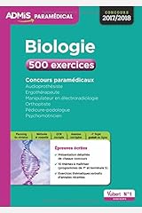 Amazon Fr Concours Paramedicaux Biologie 500 Exercices Audioprothesiste Ergotherapeute Manipulateur En Electroradiologie Orthoptiste Pedicure Podologue Psychomotricien Concours 2017 2018 Laignier Laurent Livres