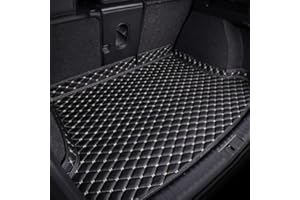 YUEDAM Alfombrilla Maletero Coche para Chery Omoda 5 C5 2022-2024, Cuero Funda Maletero Protector Tronco Bandeja Alfombra Protectora Antideslizante Accesorios,B/Black and White