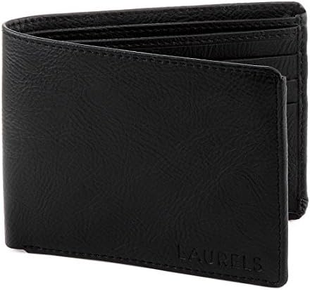 Laurels Men's Wallet Black-WT-01