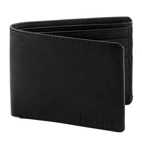 Laurels Men's Wallet Black-WT-01