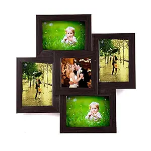 WENS 5-Picture MDF Photo Frame (17 inch x 17 inch, Brown) (WS-4060)