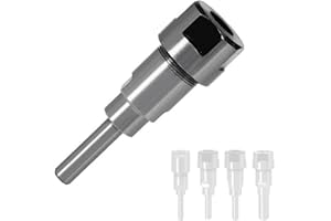 KATSU TOOLS KATSU Tige d'Extension de Pince de Foret de Routeur 8mm à 12mm, d'Adaptateur de Mandrin, pour Machine de Gravure CNC Foret de Outil de Fraisage du Tour Bois 133392