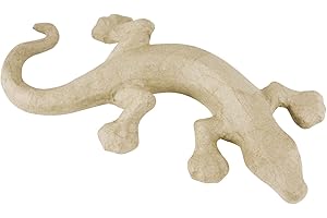 Décopatch SA117O - Un support en papier brun mâché 31x16,5x4,5 cm, Salamandre