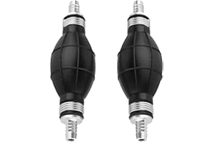 Gobesty Bomba de línea de combustible de 8 mm, 2 piezas de cebador de combustible para goma, bombilla de mano para línea de bomba de combustible para combustibles, automotriz, vehículo de kart