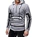 Produktbild DNOQN Winterjacke Herren Sweater Männer Pullover Herbst Winter Mode Lässig Gedruckt Reißverschluss mit Kapuze Tasche Sweatshirt Tops