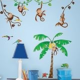 wandtattoo dschungel affen RoomMates- der Trend aus den USA!