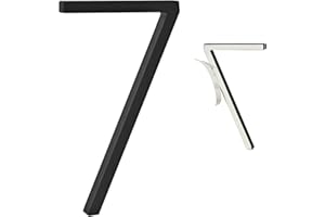 Ywonoby Numeri civici autoadesivi 3D per porte, 12,7 cm, numeri per indirizzo, per caselle postali, appartamenti, hotel, cortili, colore nero (7)