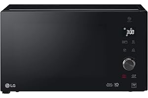 LG MH7265DPS Forno Microonde Smart Inverter con Grill al Quarzo, 32 Litri, 1200 W, Programmi Automatici, Livelli di Potenza Regolabili, Piatto Microonde Crispy Incluso - Nero 30.7 x 54.4 x 44.1cm