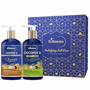 StBotanica Coconut Oil & Bamboo Hair Strengthening Shampoo + StBotanica Coconut & Bamboo Hair Conditioner, 300ml