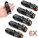 Produktbild 6 Pack Tactical Taschenlampe, TopTen Fan-Motive 1200 Lumen 3 Modi Zoomable Camping LEDs Licht Taschenlampe für Angeln Jagd Wandern und Outdoor Aktivitäten